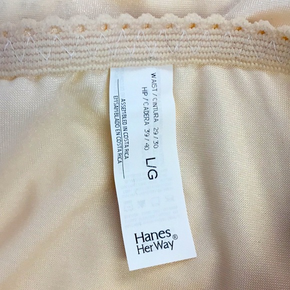 5 Hanes Briefs LG Beige Full Size Panties S500 NEW - Picture 4 of 4